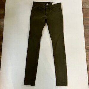 Rag & Bone Jean in Army green Sateen size 25